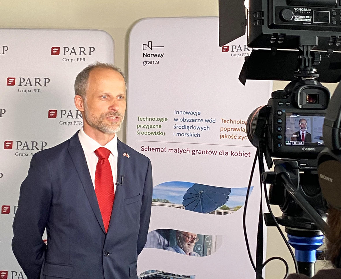 Konrad Konieczny, Programme Officer w Innovation Norway – norweskiego Partnera w realizacji programu (fot. PARP)