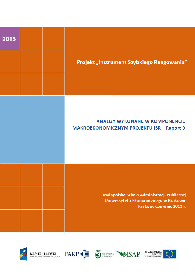 Komponent makroekonomiczny - Ocena stopnia zagrożenia przedsiębiorstw upadłością - IX
