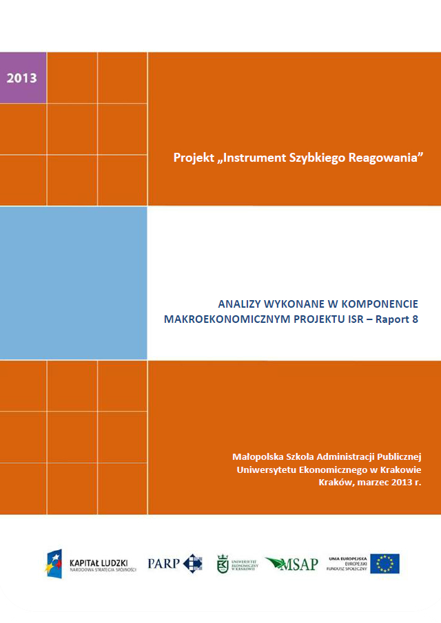 Komponent makroekonomiczny - Ocena stopnia zagrożenia przedsiębiorstw upadłością - VIII