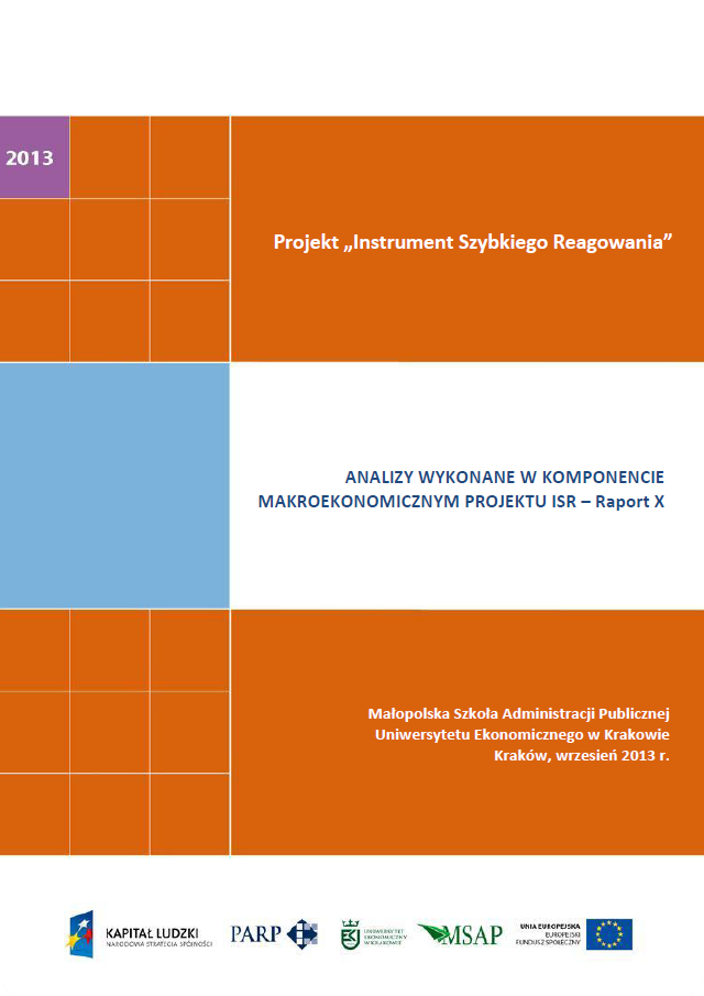 Komponent makroekonomiczny - Ocena stopnia zagrożenia przedsiębiorstw upadłością - X