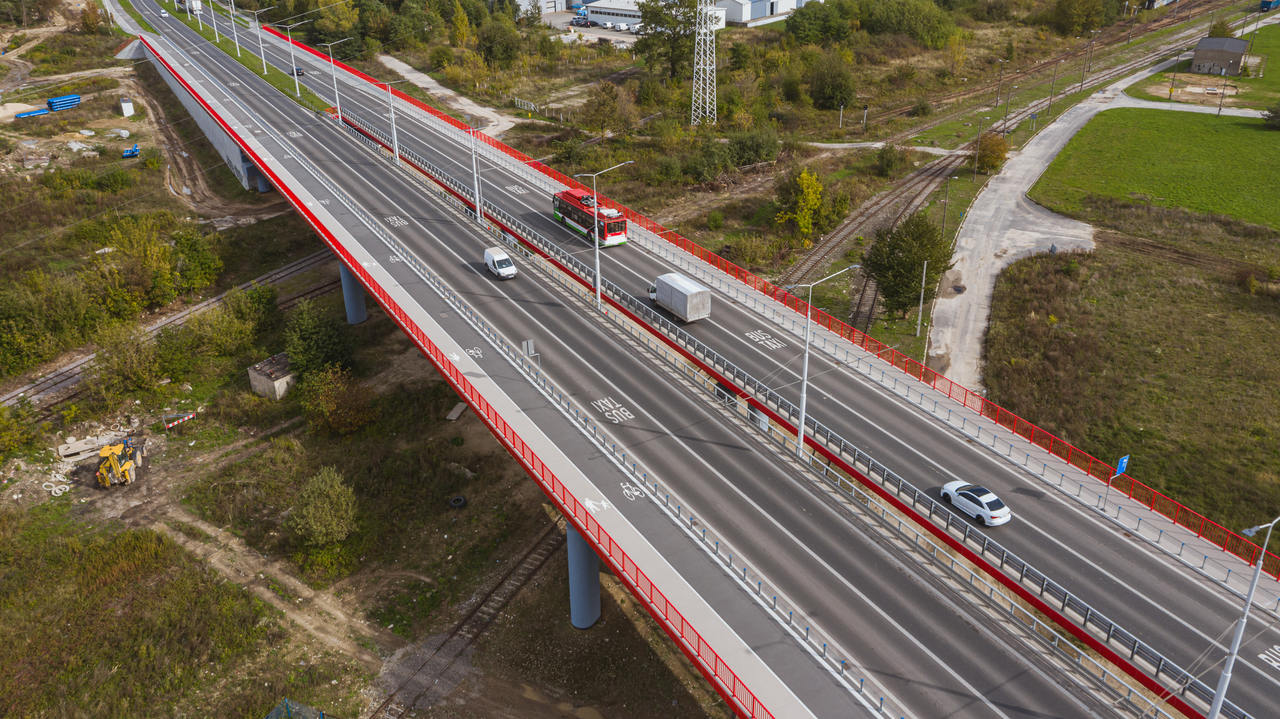 Widok z lotu ptaka na most