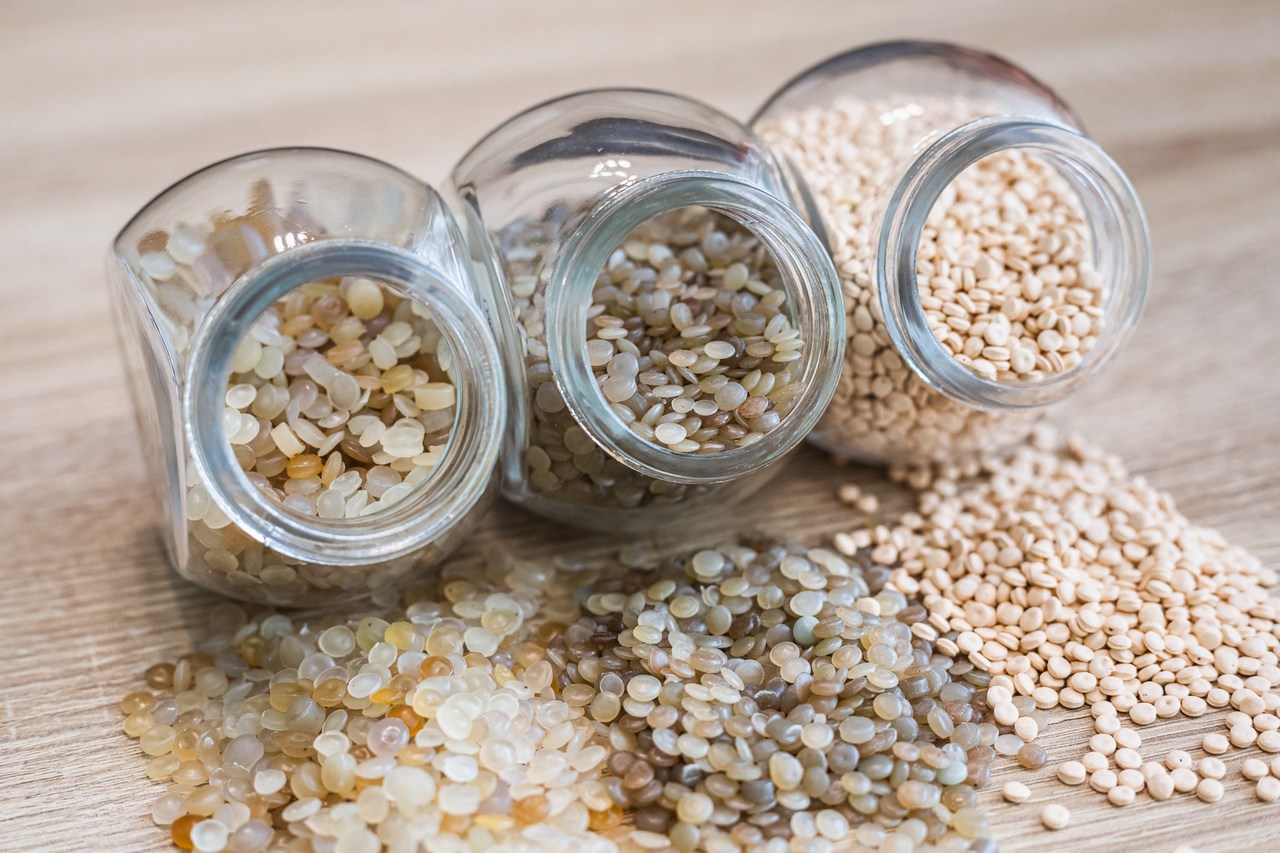 Granulat w trzech słoiczkach 