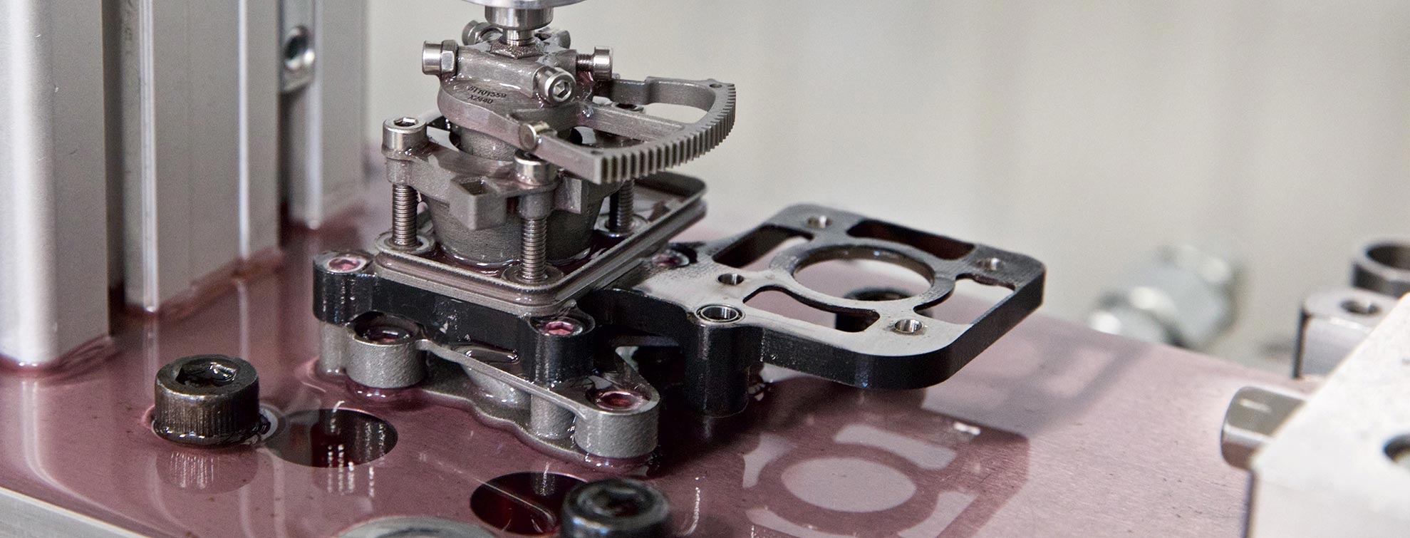 Widok na części maszyny